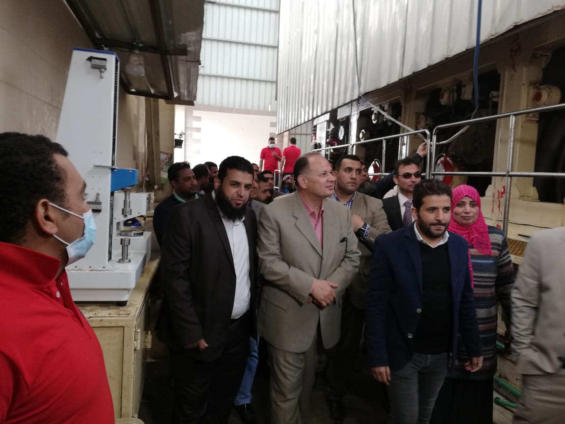 埃及-客户参观纸机生产现场